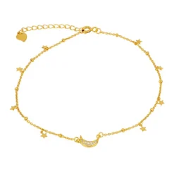 Tobillera Moonlight Plata Dorada