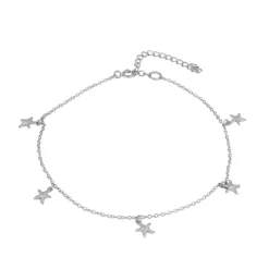 Tobillera Sea Star Plata