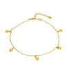 Tobillera Sea Star Plata Dorada