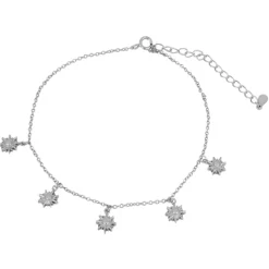 Tobillera Solaris Plata